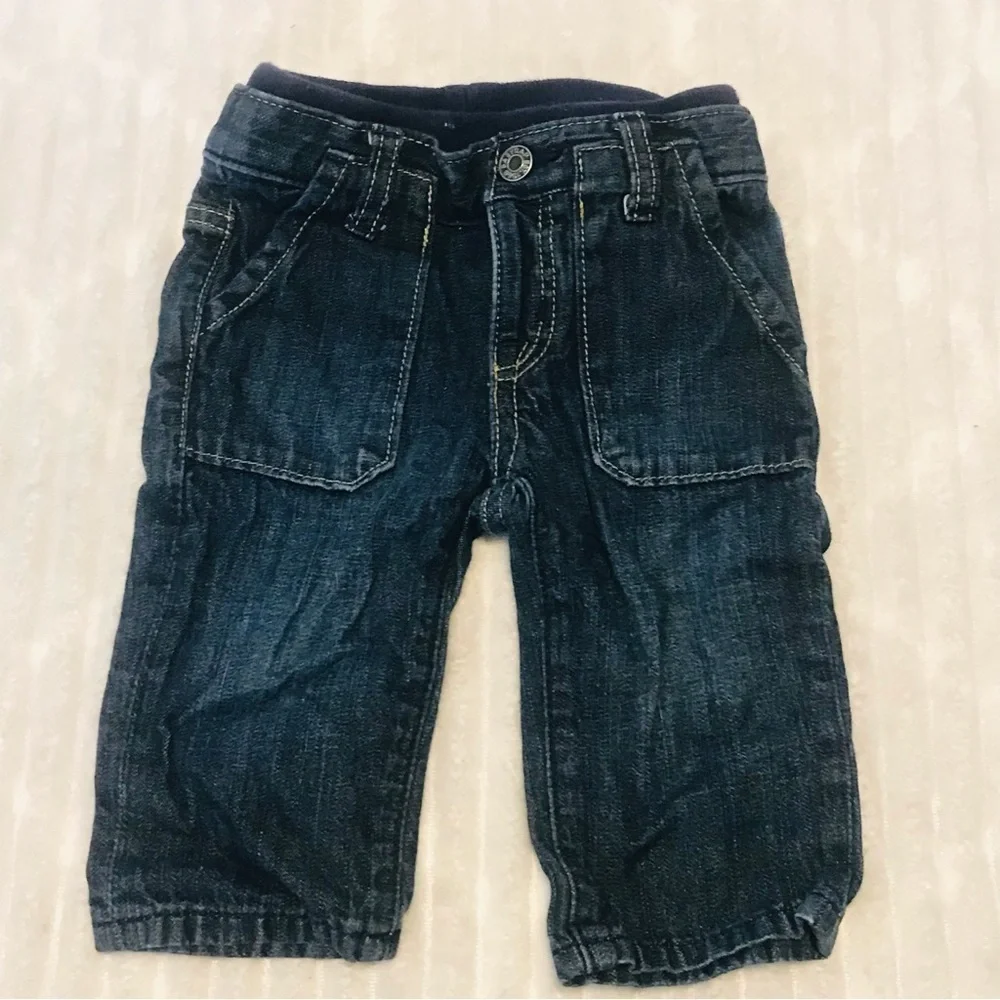 Lot Boys Denim Jeans Fleece Cargo Pants Baby Gap  Cherokee Wonder Kids size 12 M